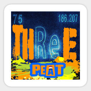 THREE PEAT CHEMISTRY Sticker